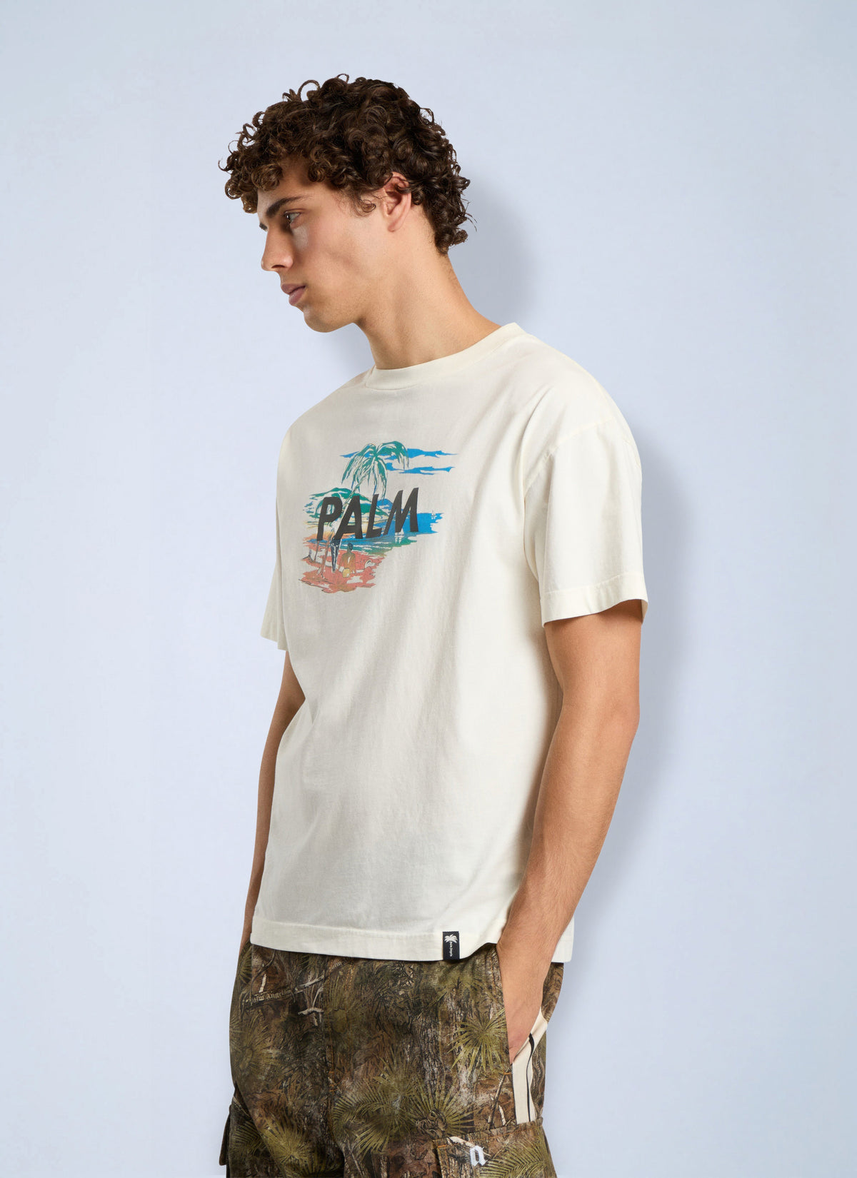 Palm Angels Men Palm Island Regular T-Shirt PALM ANGELS