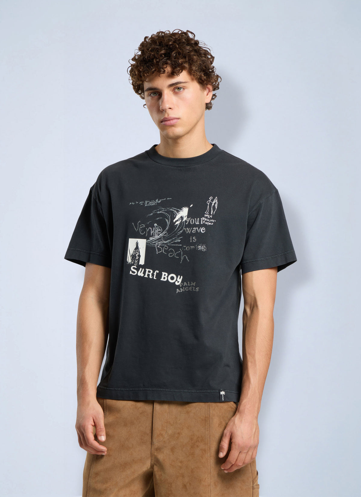Palm Angels Men Surf Boy Regular T-Shirt PALM ANGELS