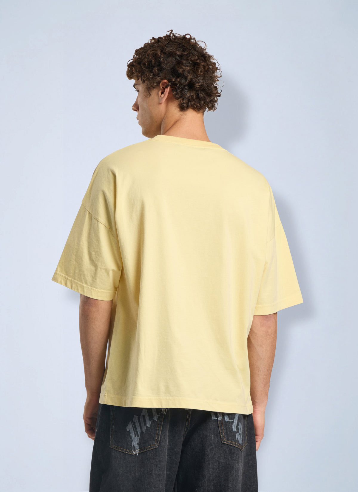 Palm Angels Men Vintage Box Logo Loose T-Shirt PALM ANGELS