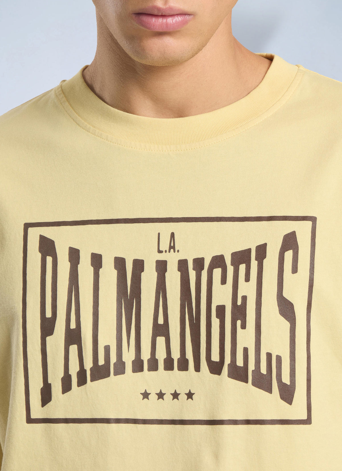 Palm Angels Men Vintage Box Logo Loose T-Shirt PALM ANGELS