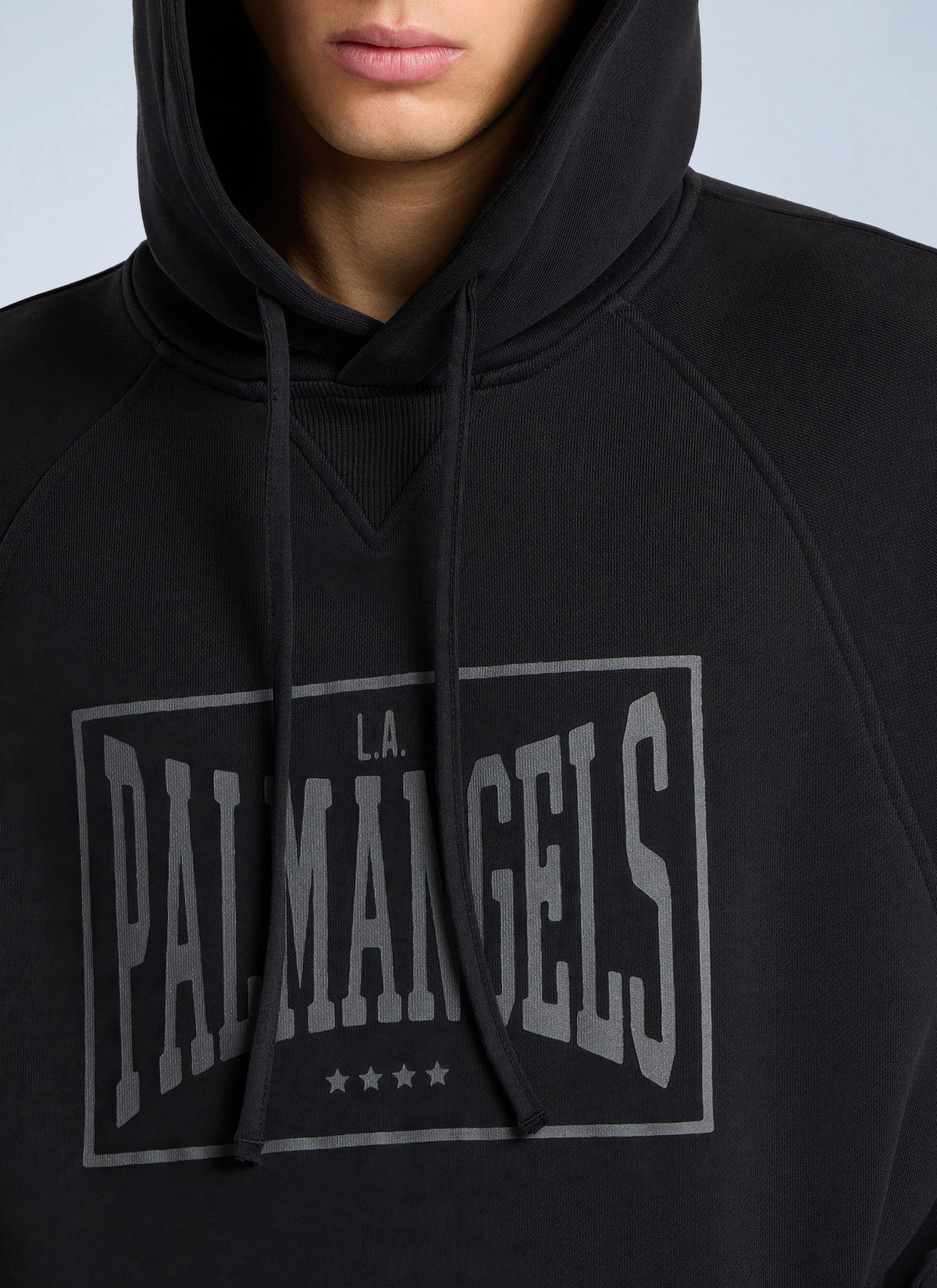Palm Angels Men Vintage Box Logo Loose Hoodie PALM ANGELS