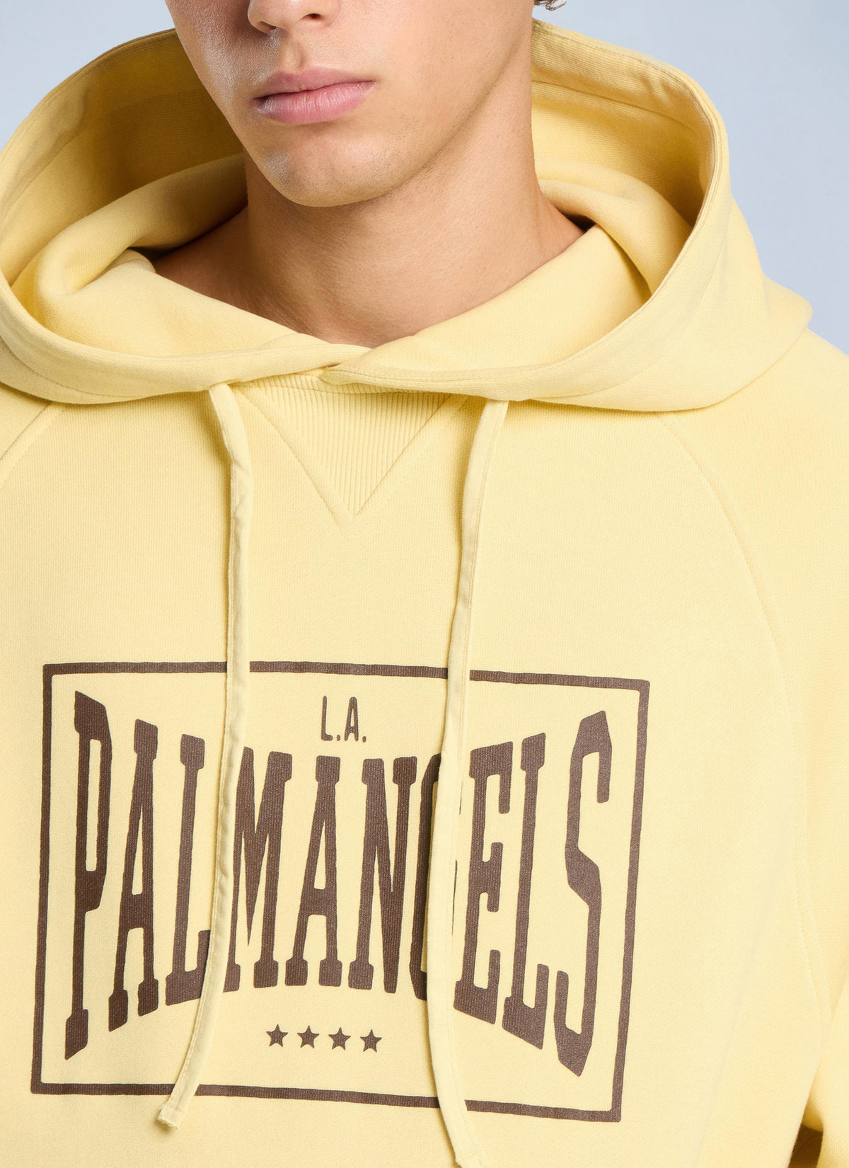 Palm Angels Men Vintage Box Logo Loose Hoodie PALM ANGELS