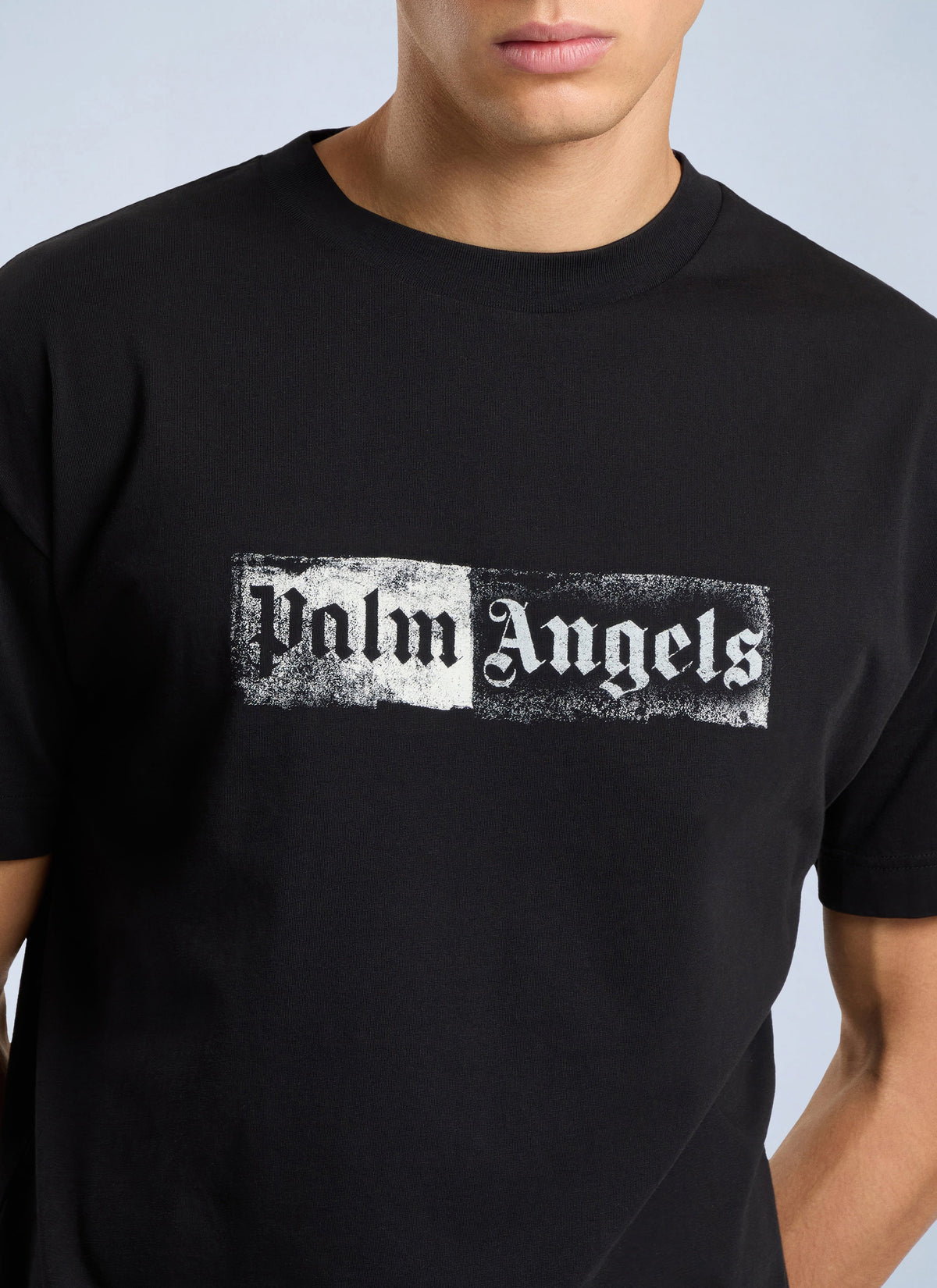 Palm Angels Men Stamp Logo Regular T-Shirt PALM ANGELS