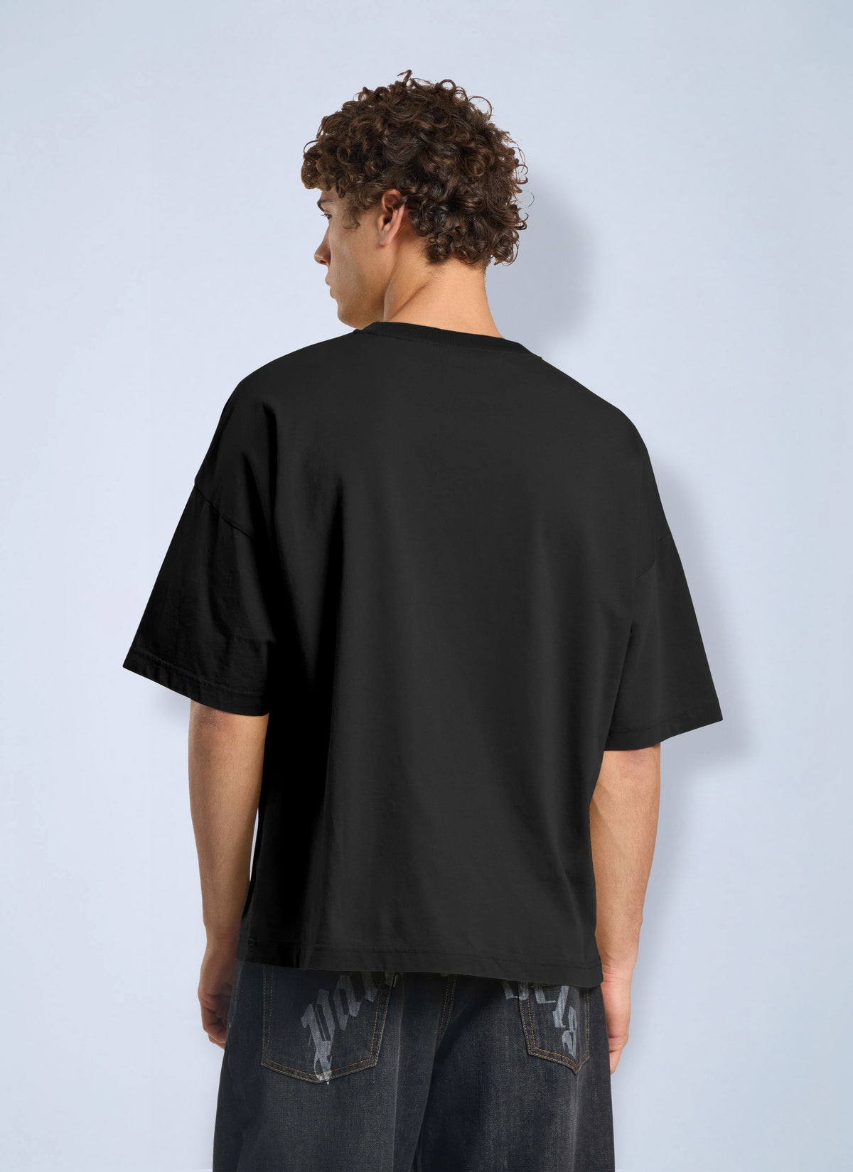 Palm Angels Men Vintage Box Logo Loose T-Shirt PALM ANGELS