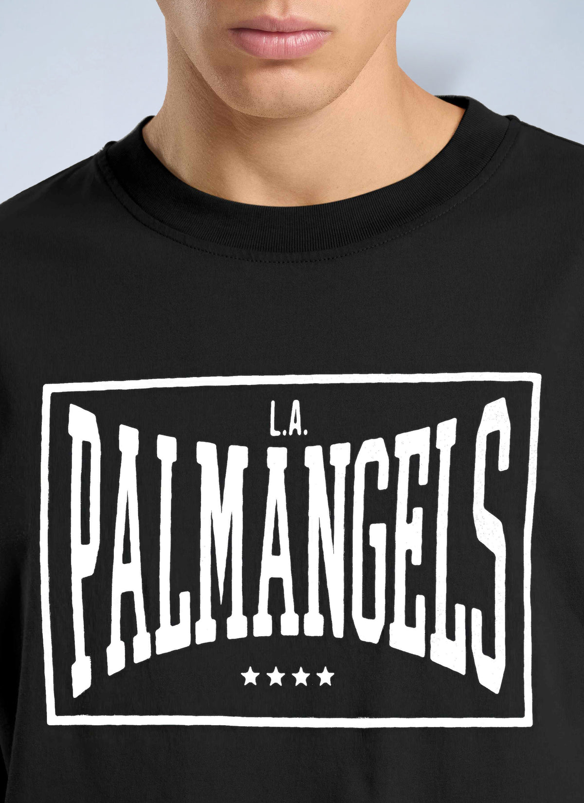 Palm Angels Men Vintage Box Logo Loose T-Shirt PALM ANGELS