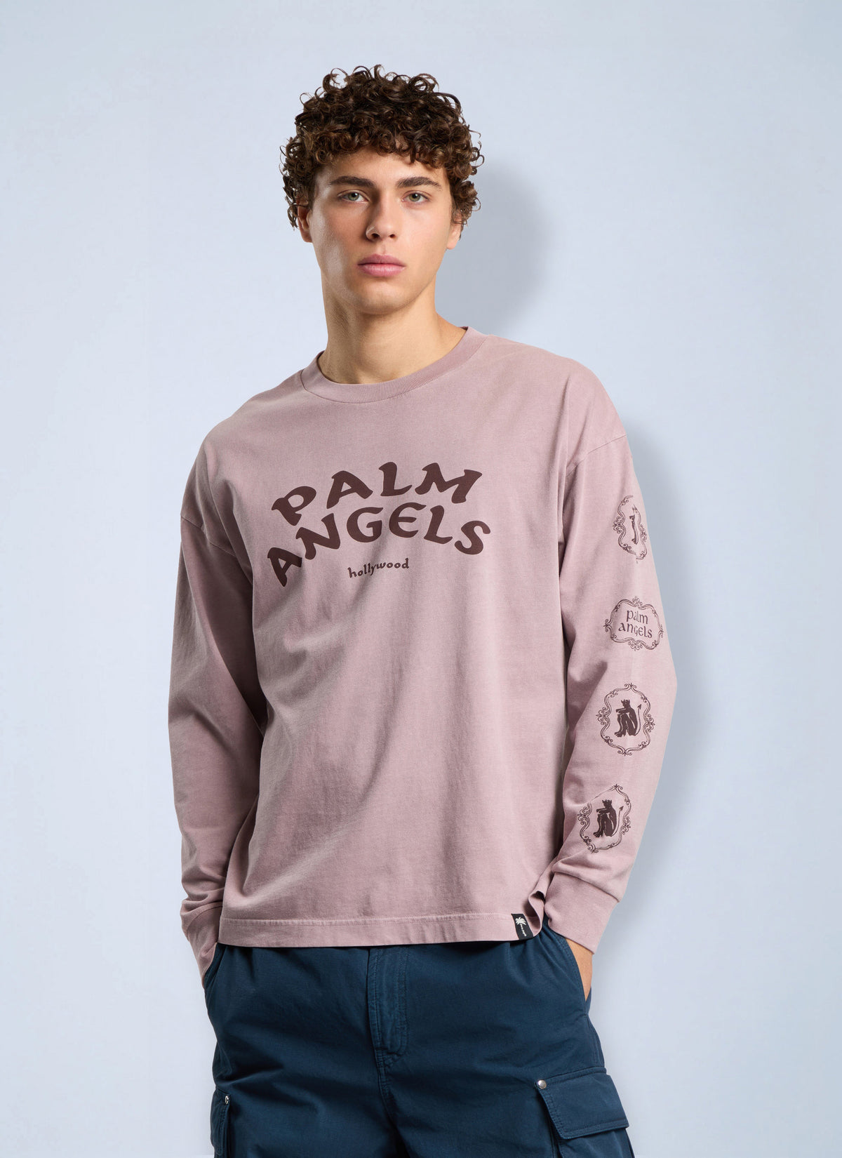 Palm Angels Men Devil Herald Regular Tee L/S PALM ANGELS