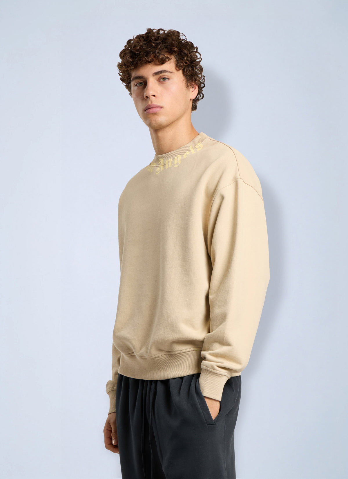 Palm Angels Men Neck Logo Regular Crew PALM ANGELS