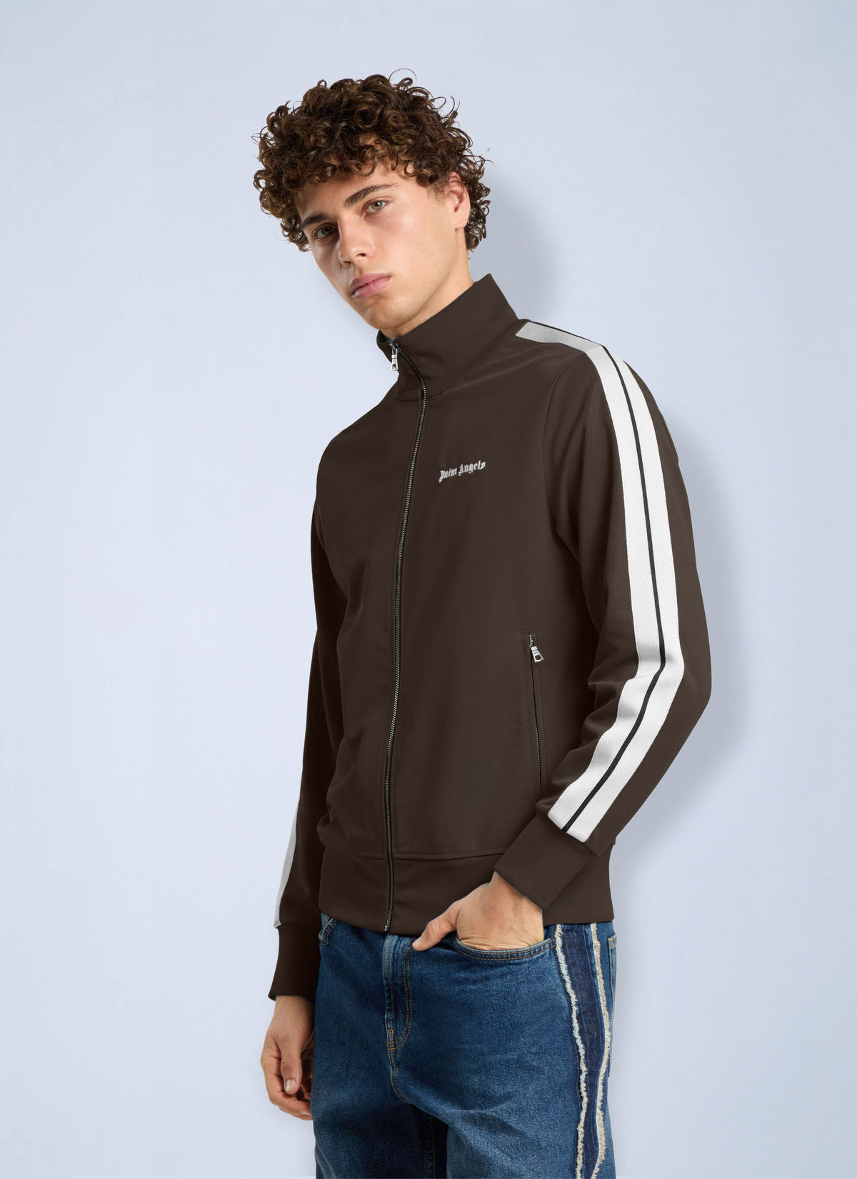 Palm Angels Men Classic Logo Track Jacket PALM ANGELS