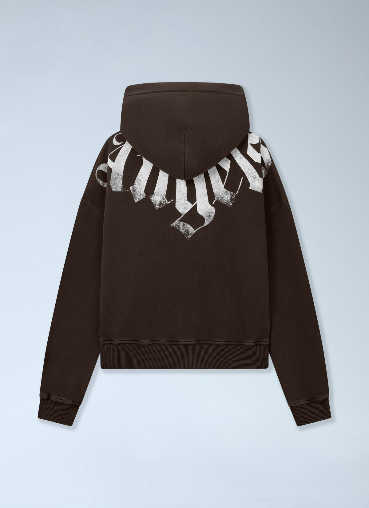 Palm Angels Men Big Neck Logo Zip Loose Hoodie PALM ANGELS