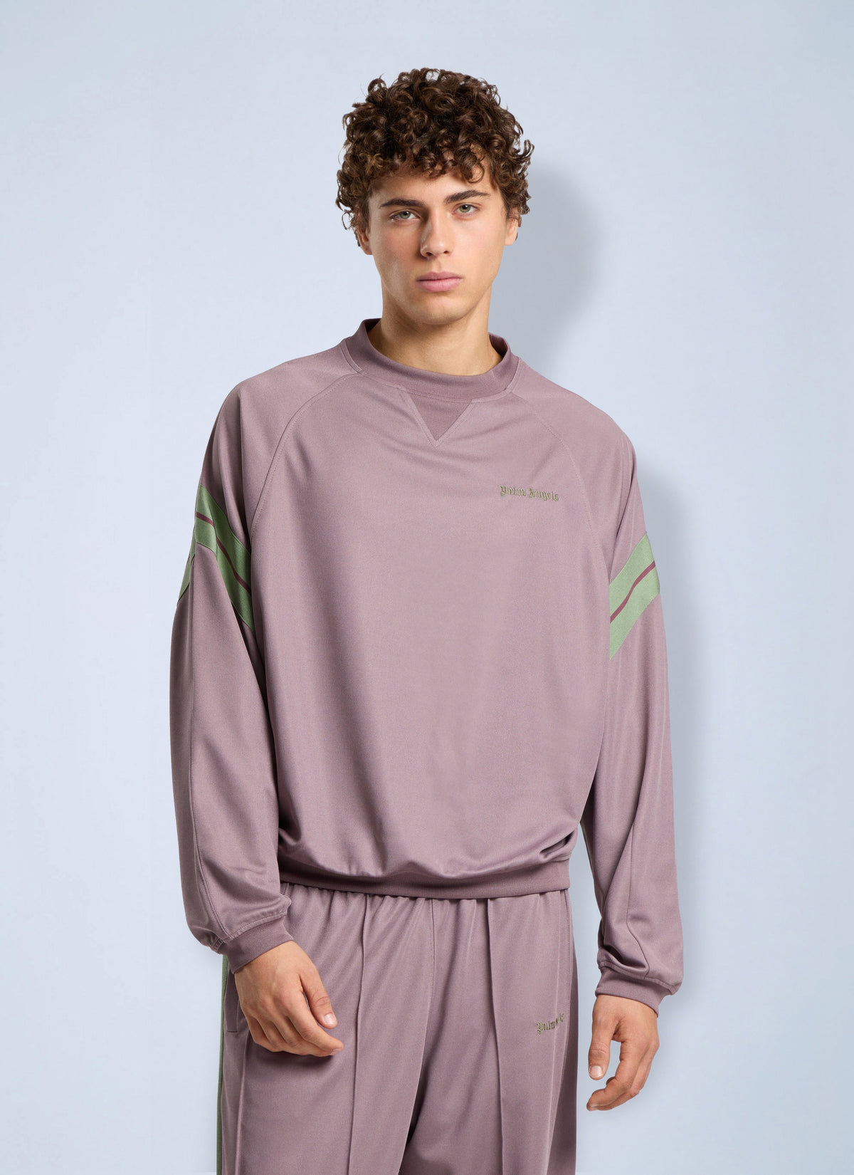 Palm Angels Men Urban Logo Track Crewneck PALM ANGELS