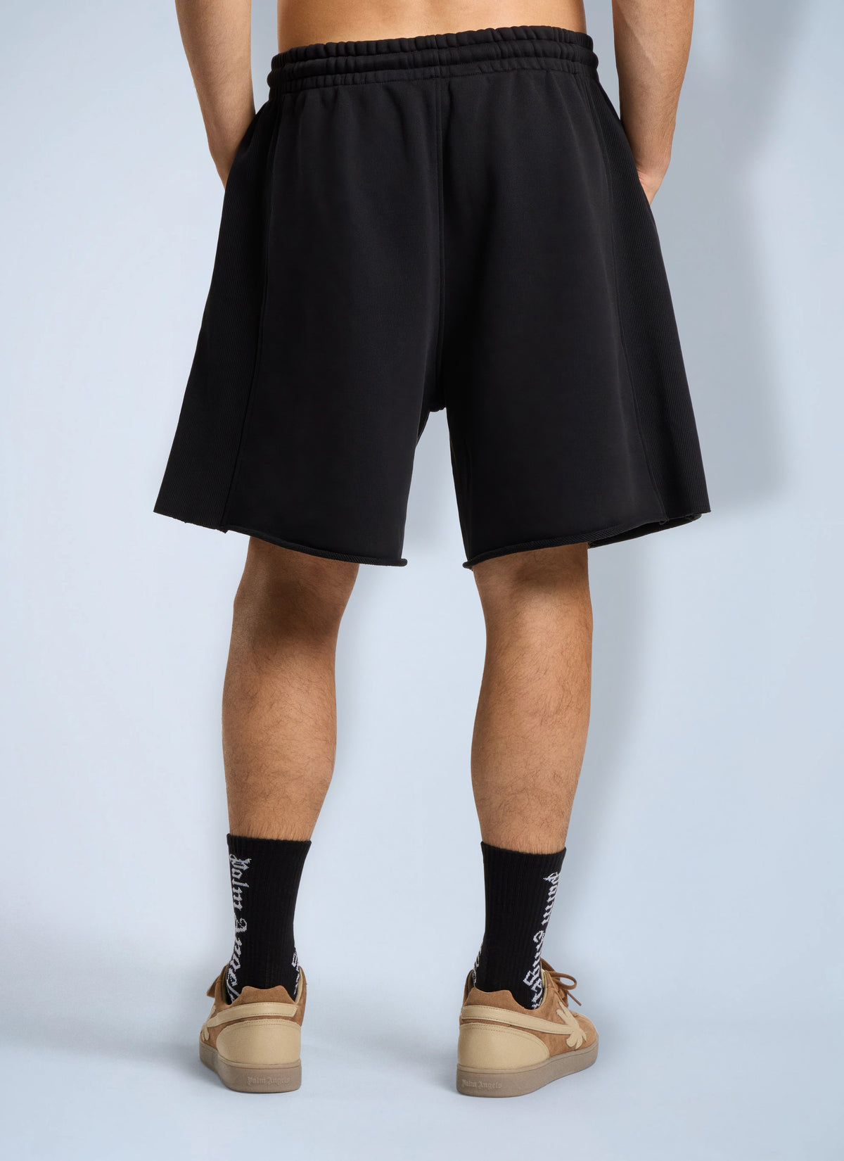 Palm Angels Men Palm Type Sweatshorts PALM ANGELS