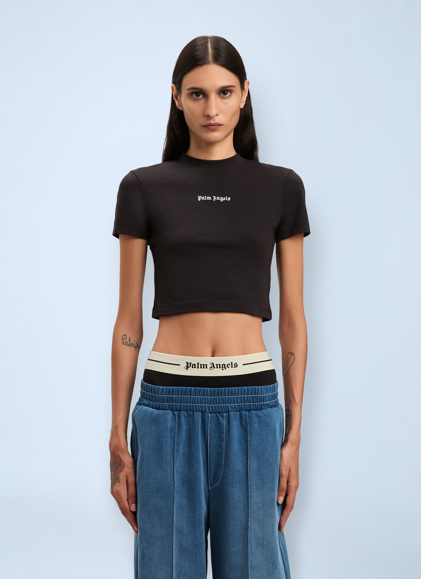 Palm Angels Women Logo Motif T-Shirt PALM ANGELS