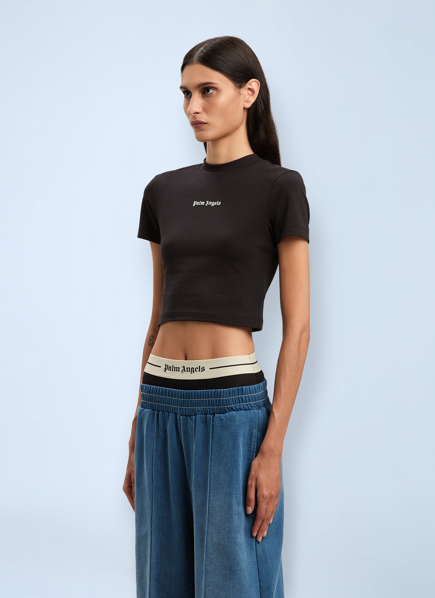 Palm Angels Women Logo Motif T-Shirt PALM ANGELS