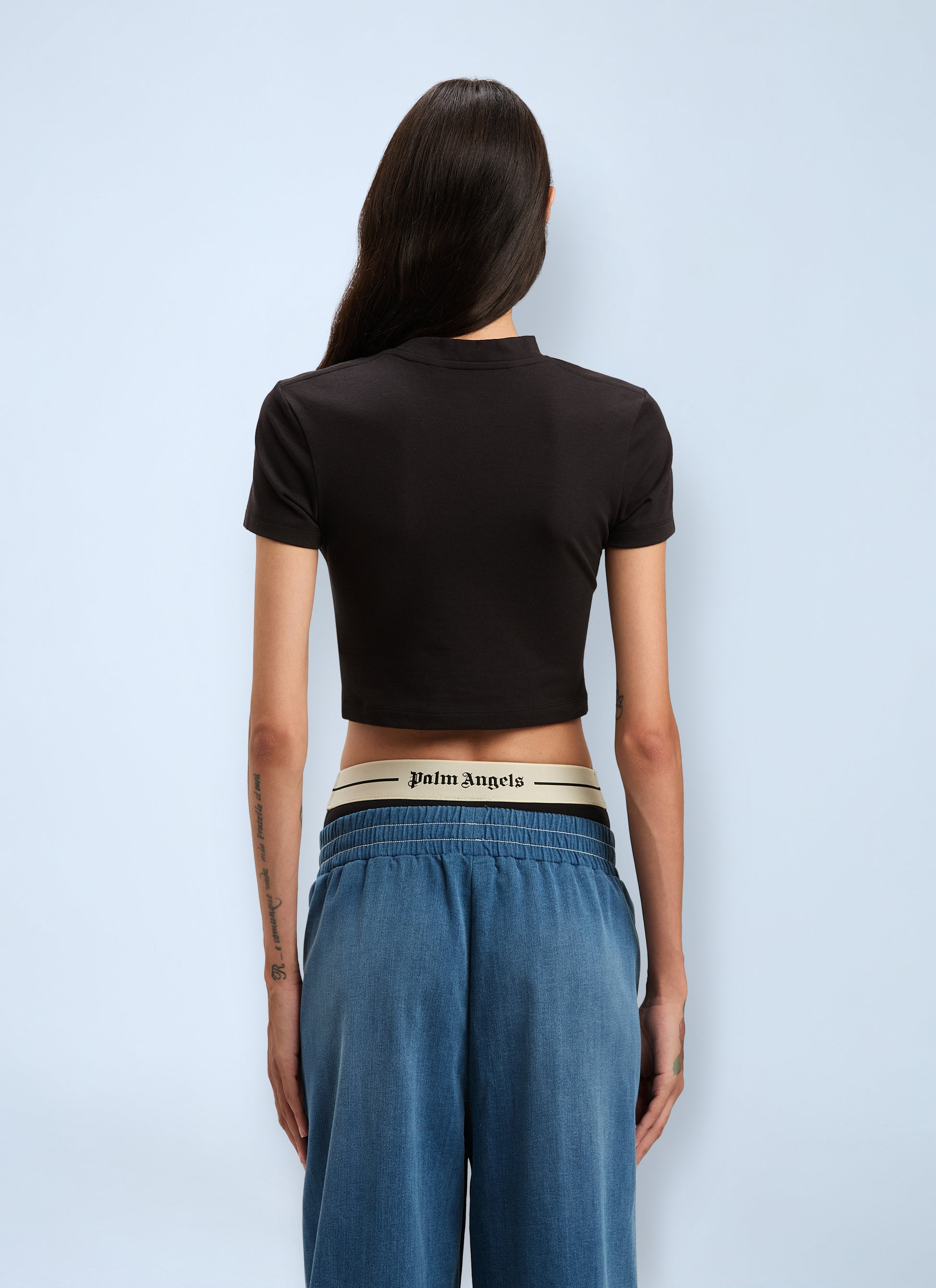 Palm Angels Women Logo Motif T-Shirt PALM ANGELS
