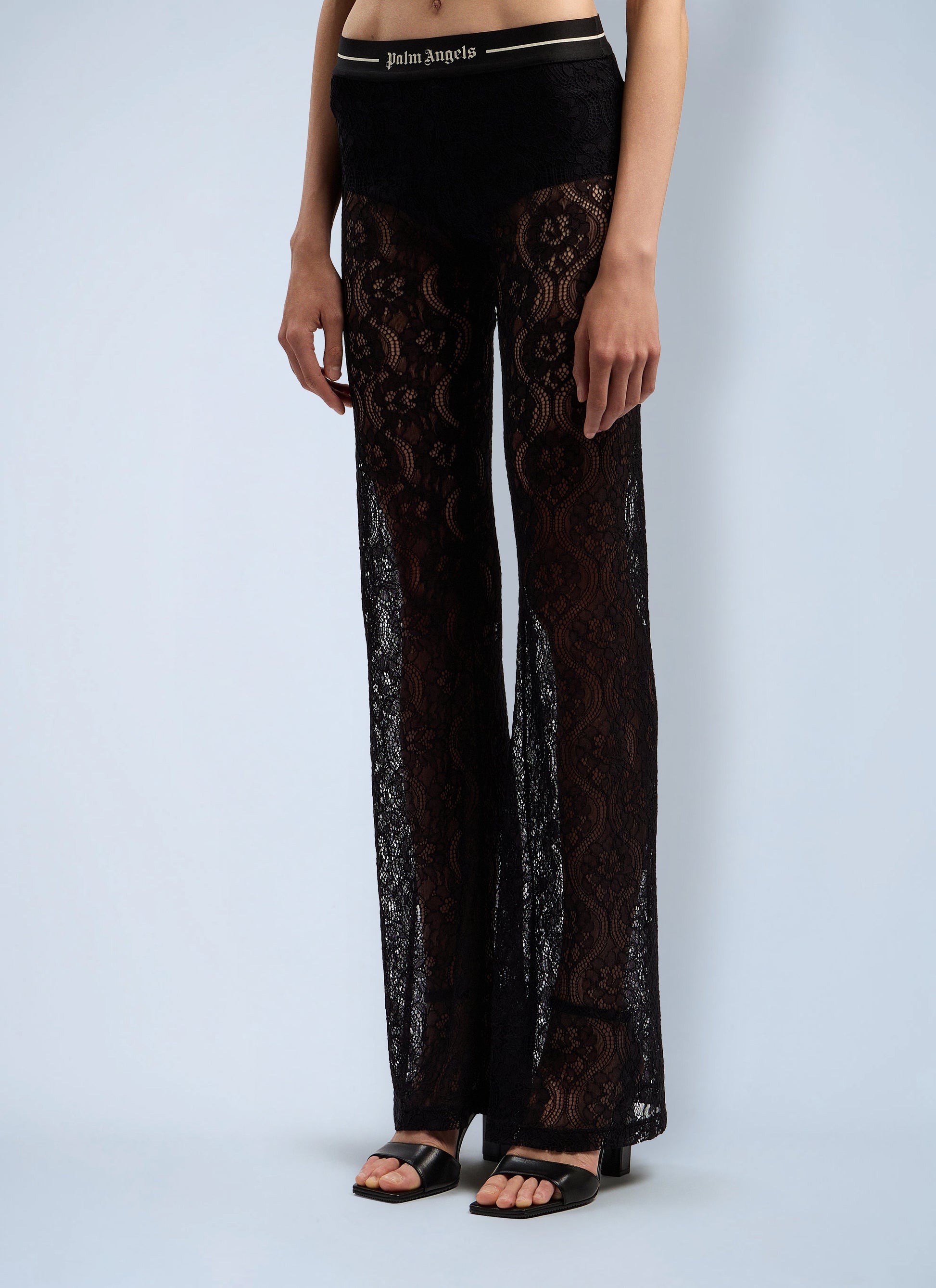 Palm Angels Women Classic Logo Lace Pants PALM ANGELS
