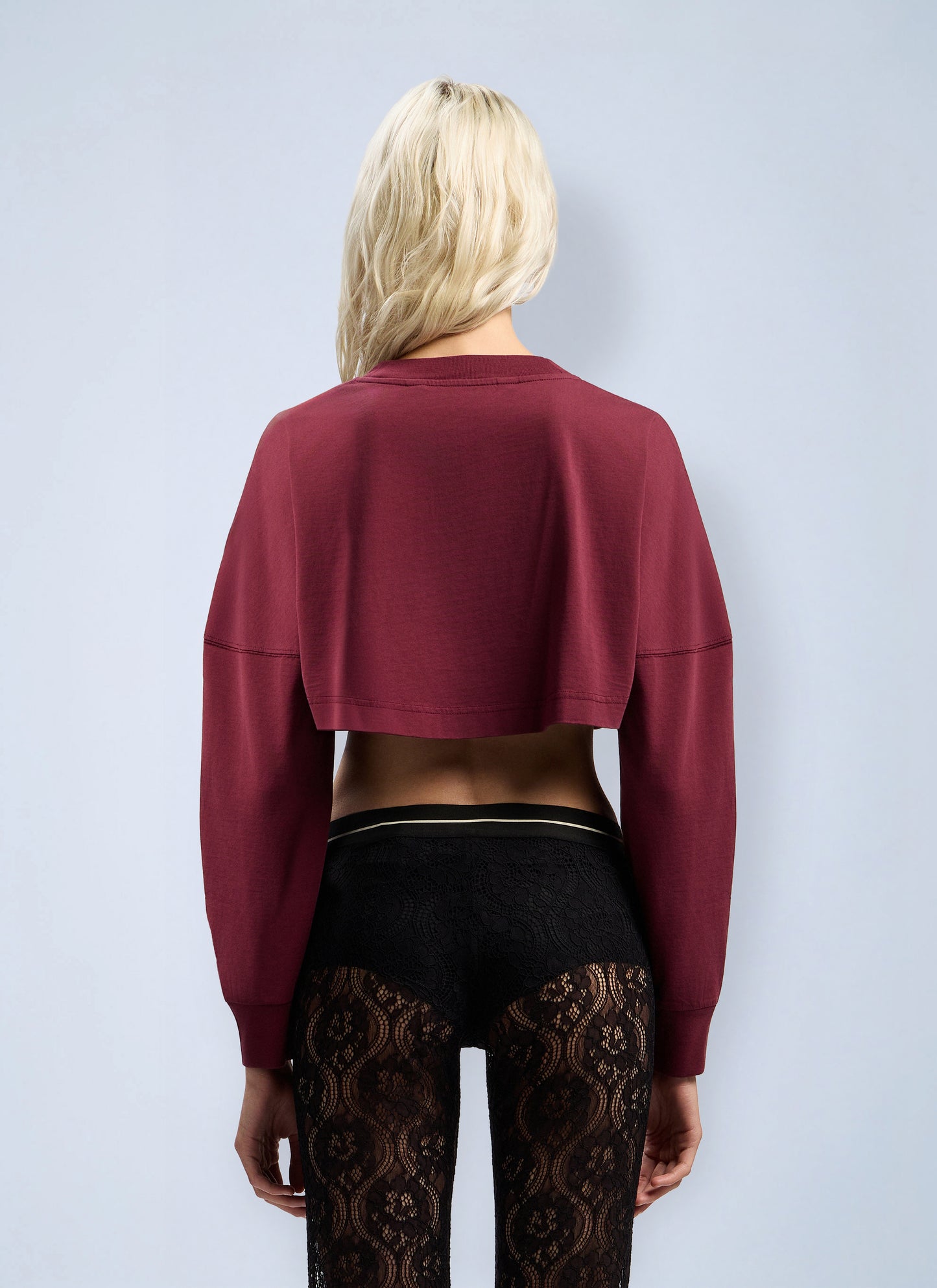 Palm Angels Women Curved Logo Crop Top PALM ANGELS