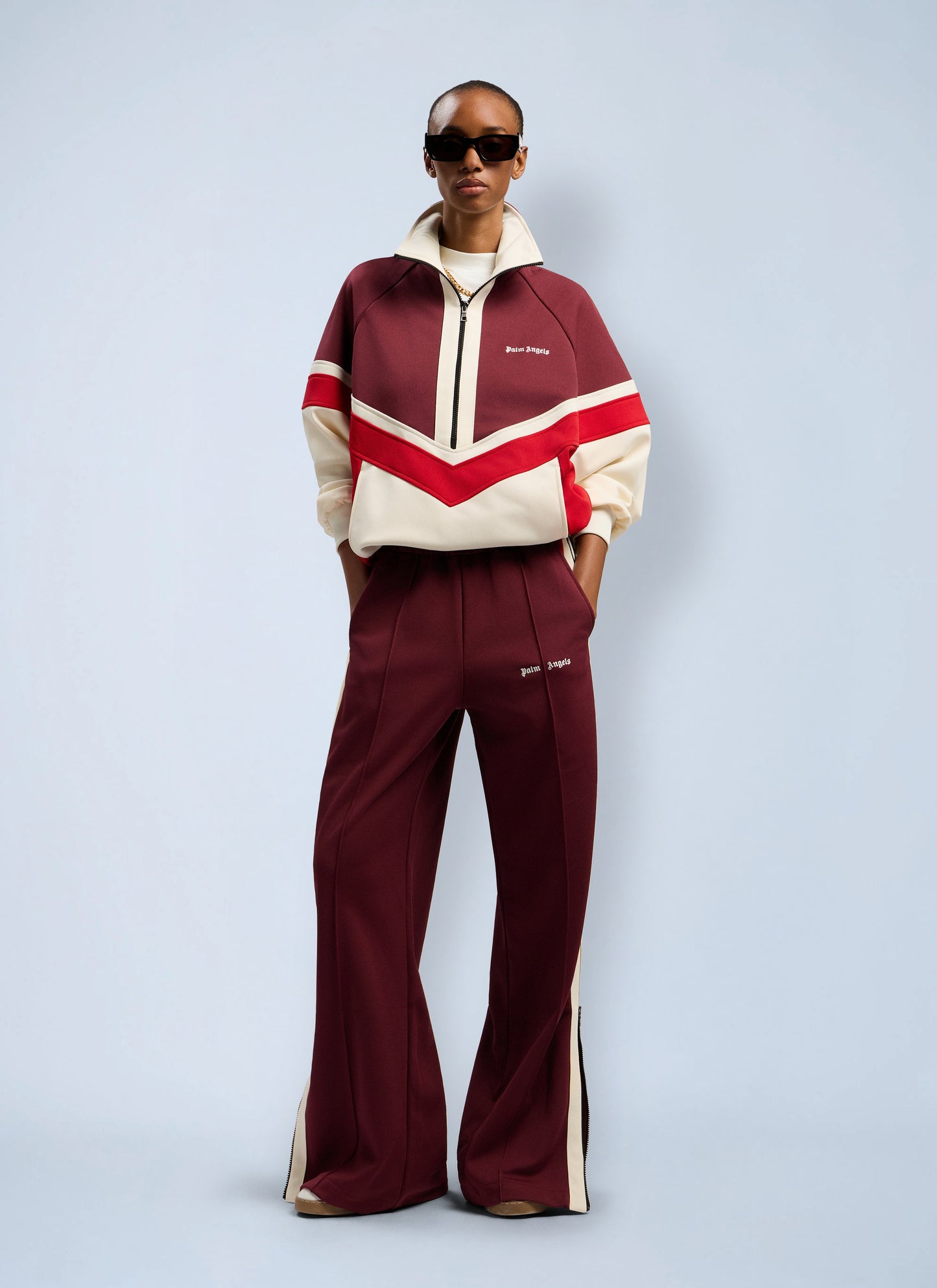 Palm Angels Women Zip Track Pants PALM ANGELS