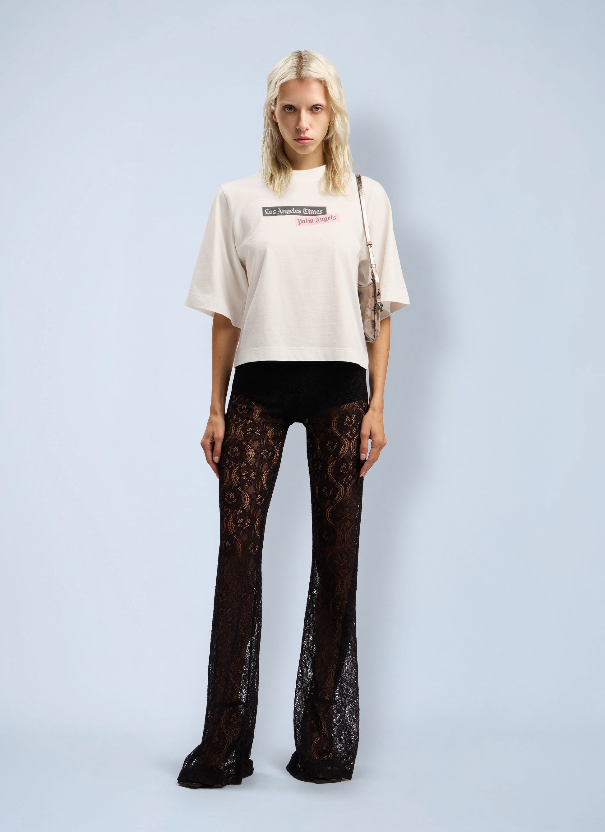 Palm Angels Women Paxlatimes Cropped T-Shirt PALM ANGELS