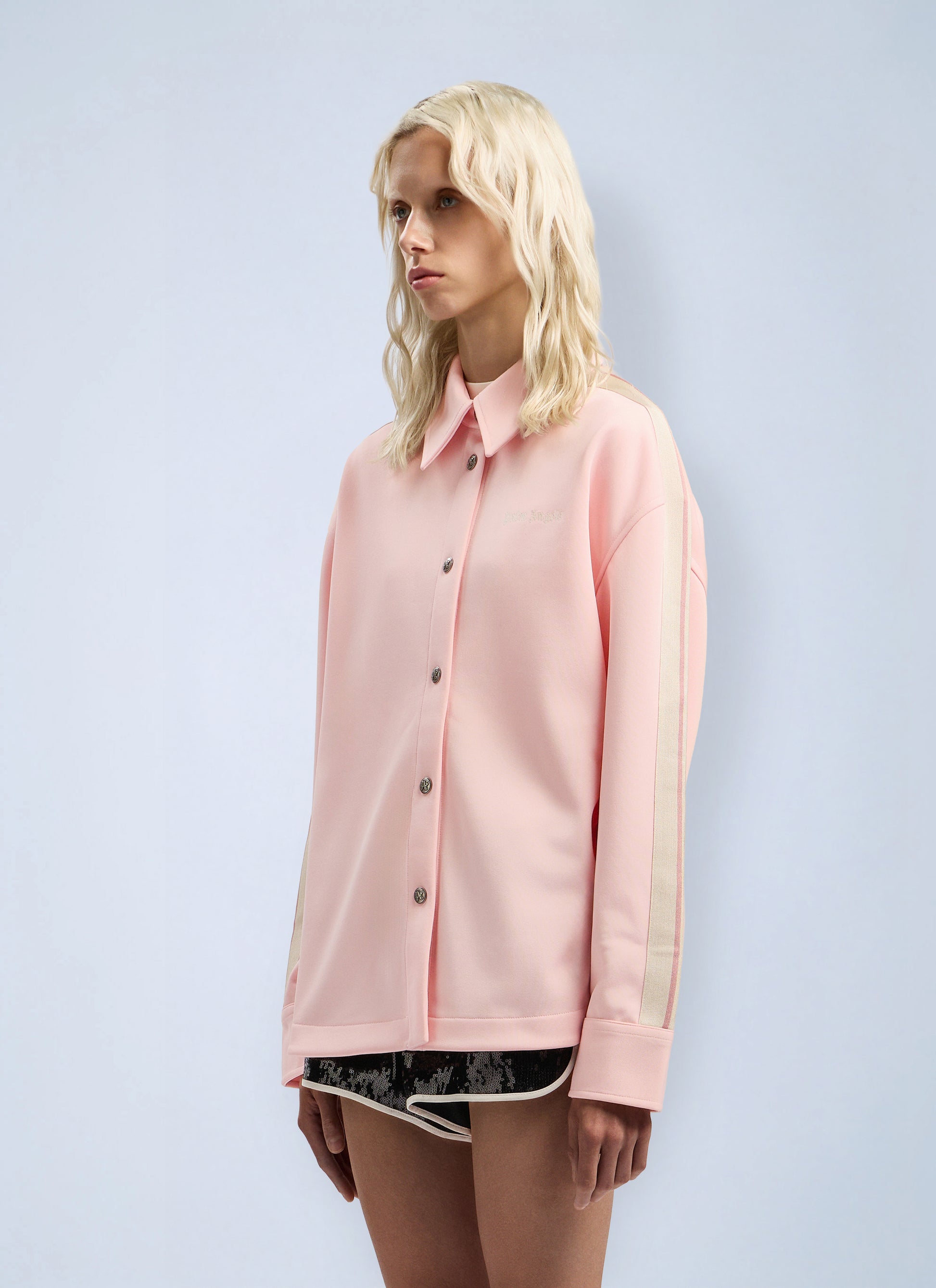Palm Angels Women Classic Logo Tonal Track Shirt PALM ANGELS