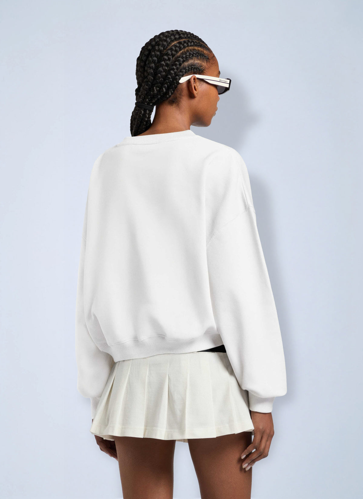 Palm Angels Women Icon Palm Loose Crop Crew PALM ANGELS