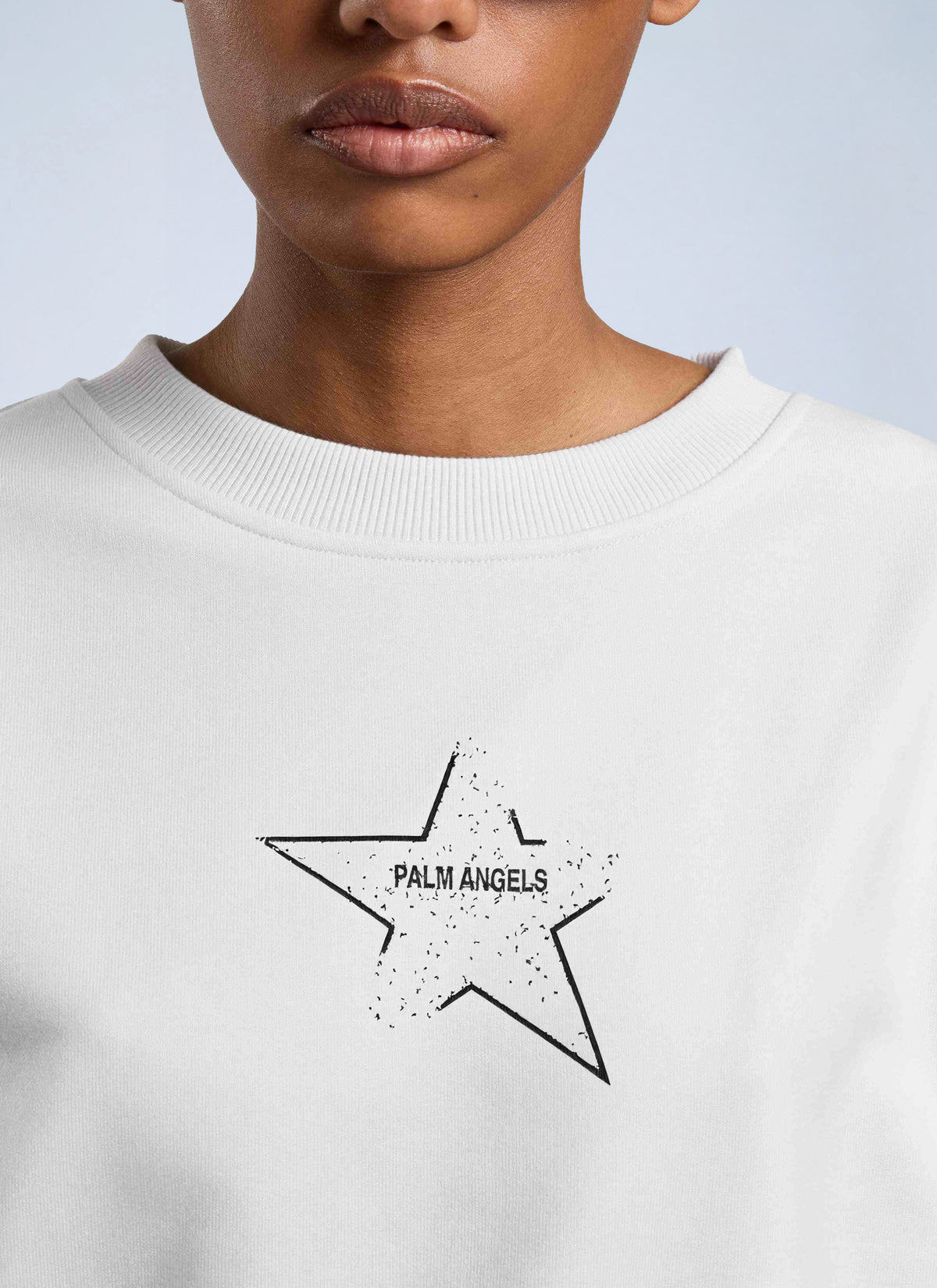 Palm Angels Women Icon Palm Loose Crop Crew PALM ANGELS