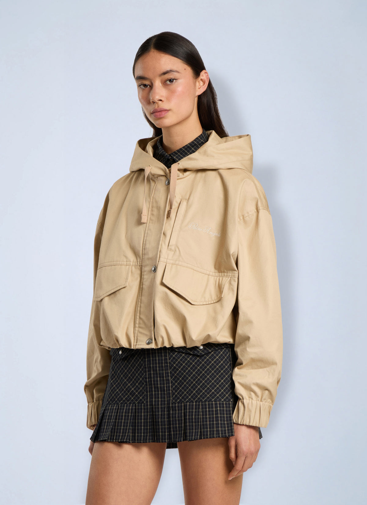 Palm Angels Women Palm Sway Loose Windbreaker PALM ANGELS
