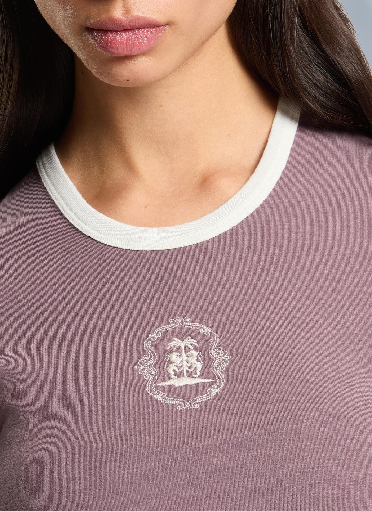Palm Angels Women Lions Herald Slim T-Shirt PALM ANGELS
