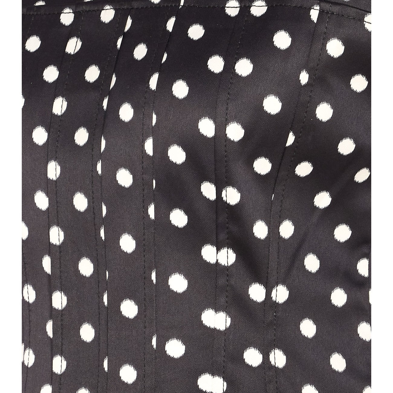 Ganni Women Polka Dots Satin Corset Top GANNI