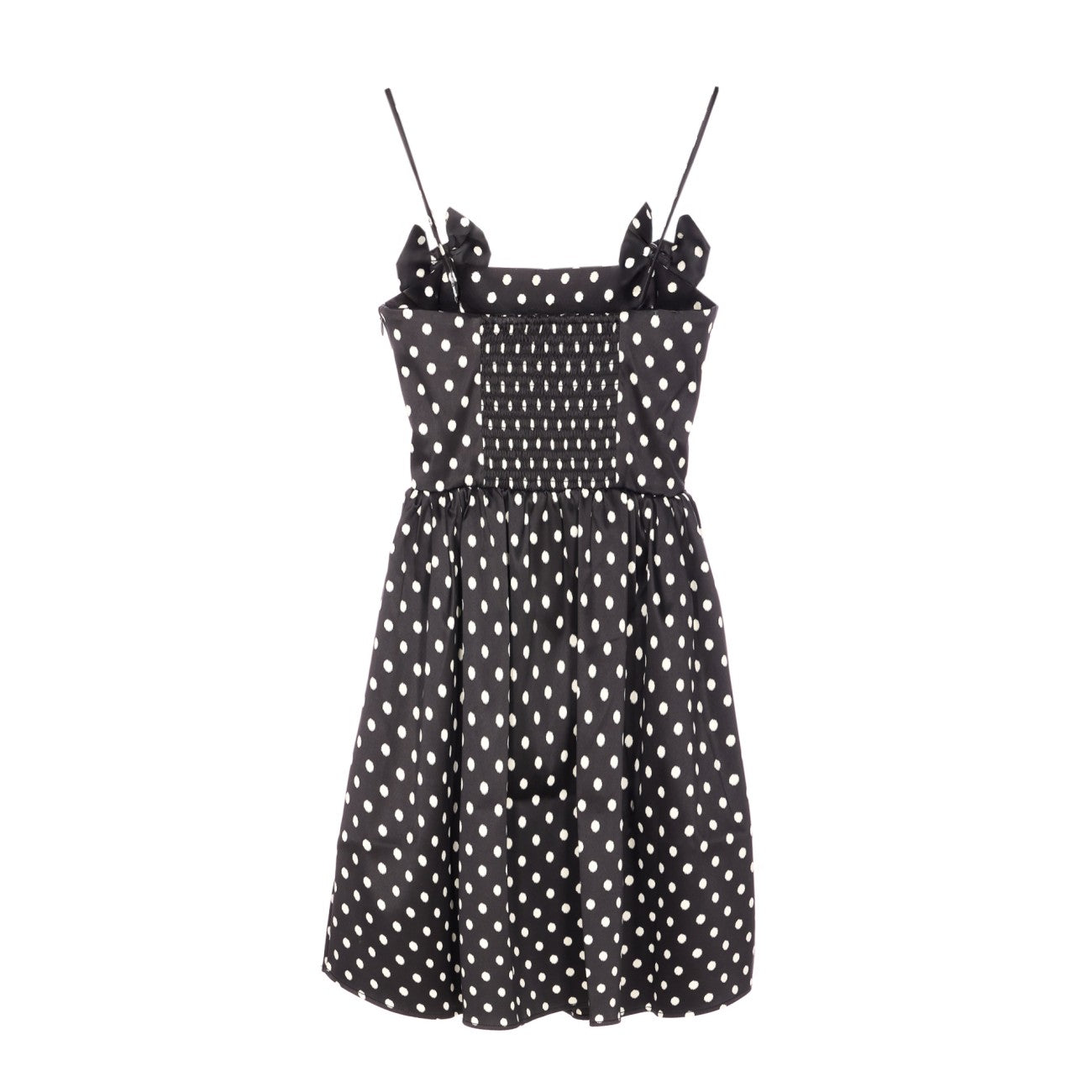 Ganni Women Polka Dots Satin Mini Dress GANNI