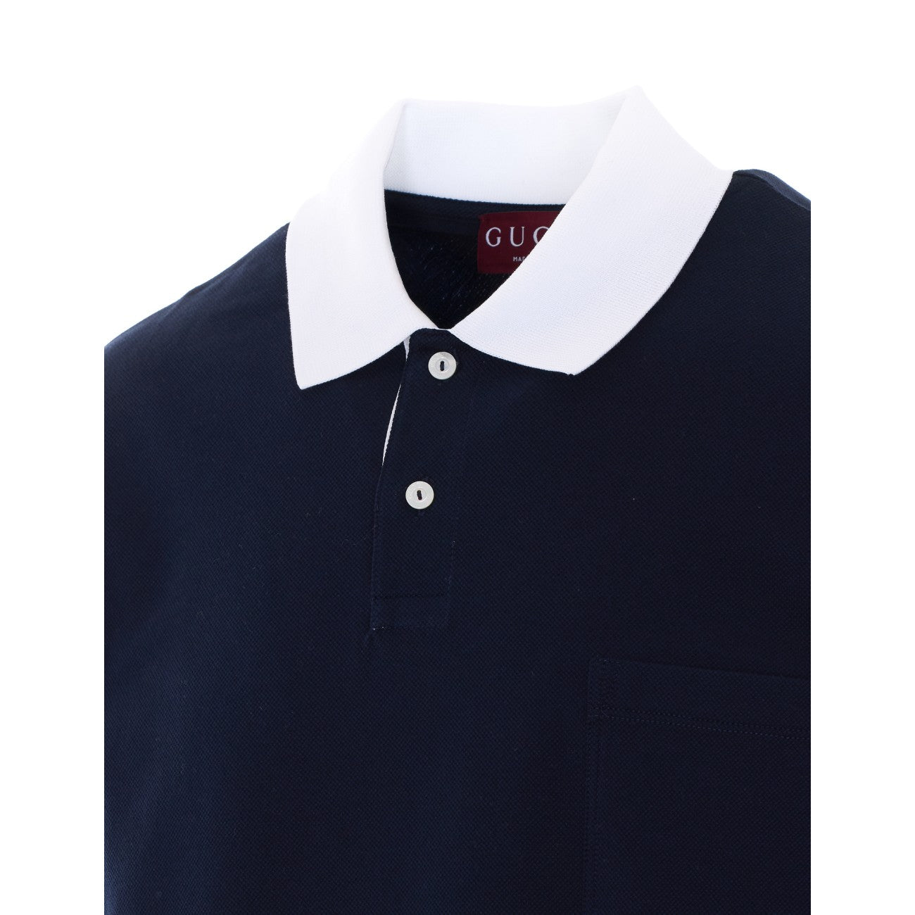 Gucci Men Polo With Inner Web Trim GUCCI