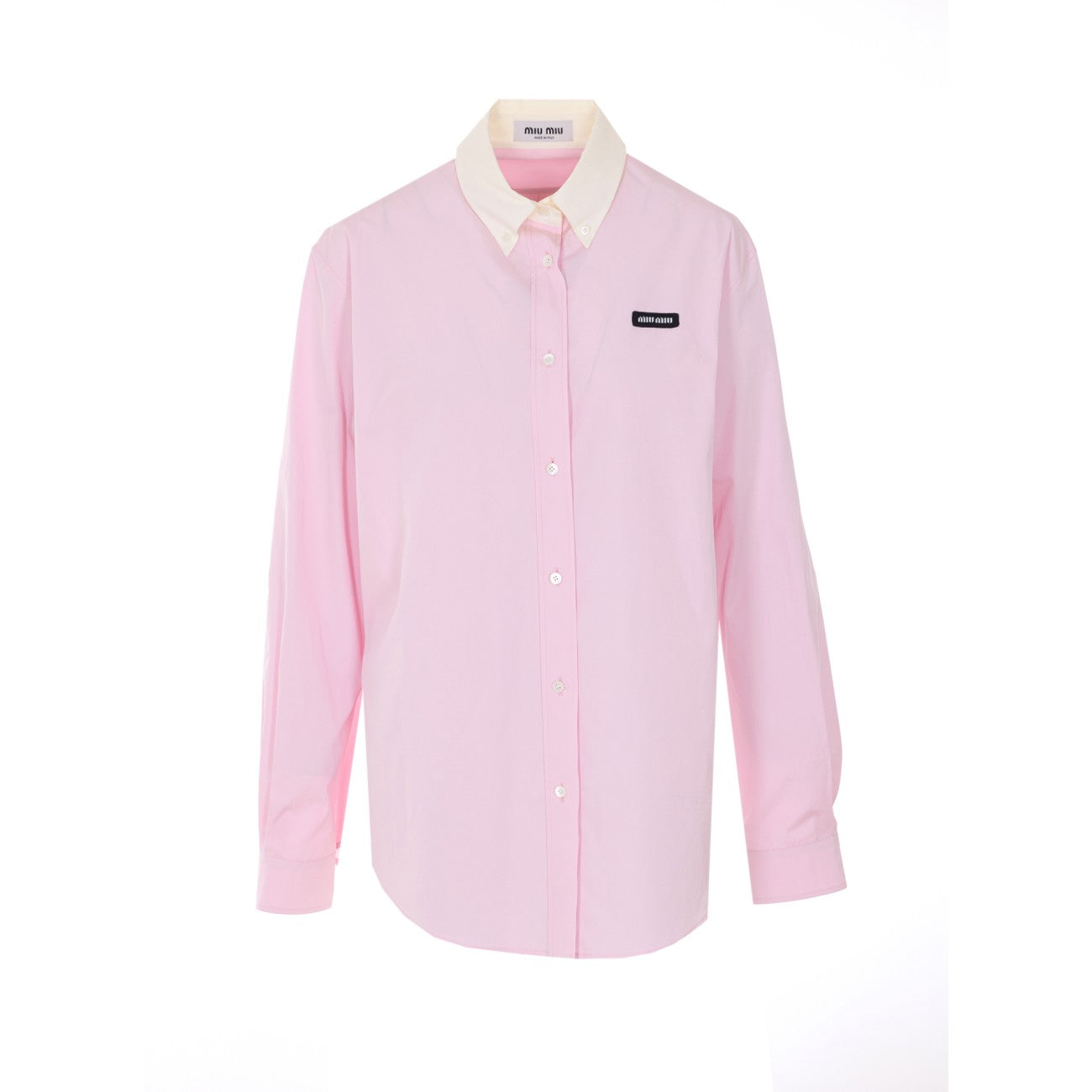 Miu Miu Women Popeline Logo Shirt MIU MIU