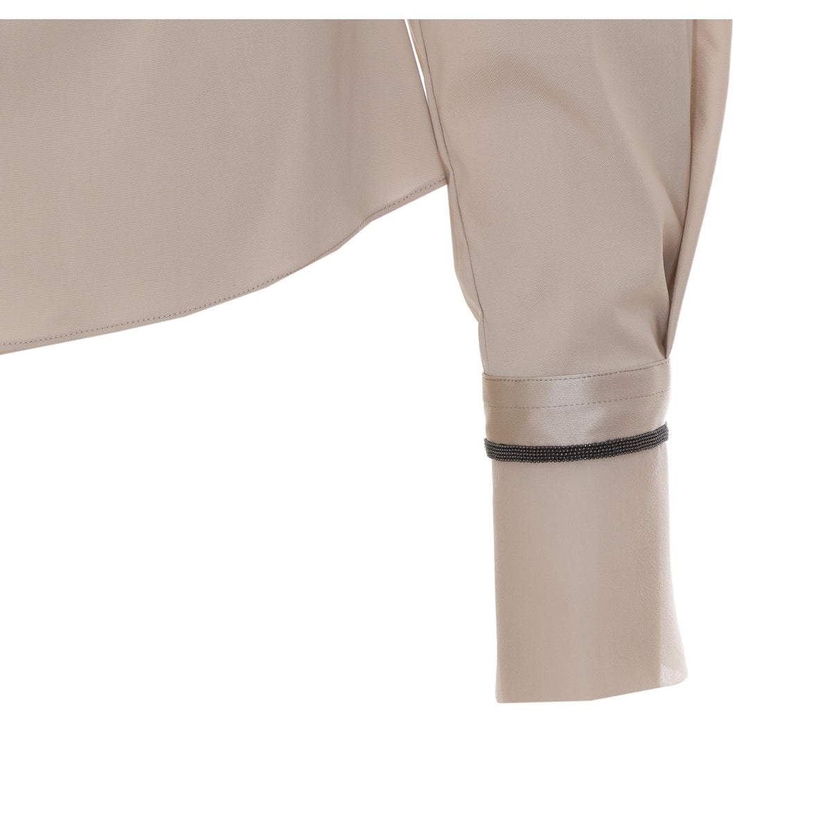 Brunello Cucinelli Women Poplin Shirt With Silk Cuff BRUNELLO CUCINELLI