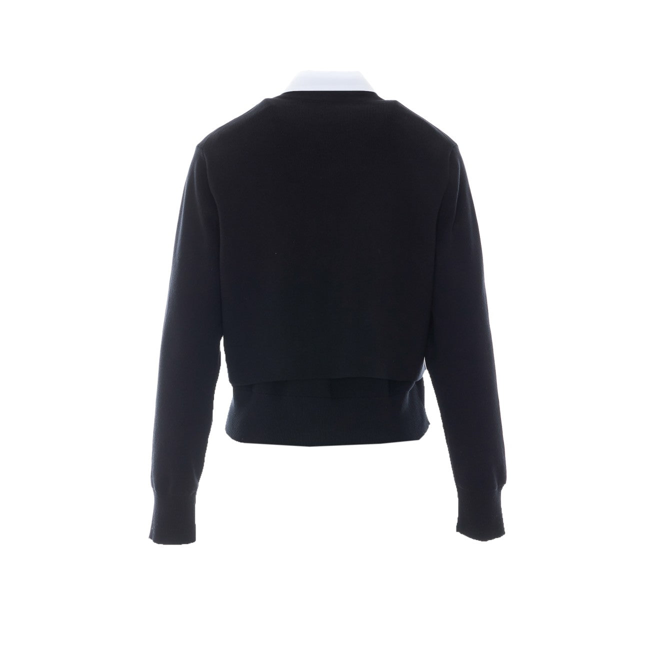 Sacai Women Poplin X Cotton Knit Cardigan SACAI