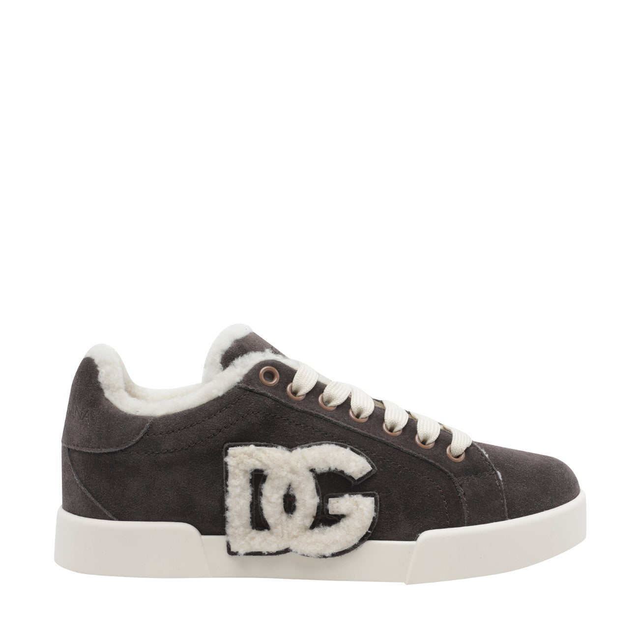 Dolce&Gabbana Women Portofino Light Sneakers In Calfskin And Sheepskin DOLCE & GABBANA