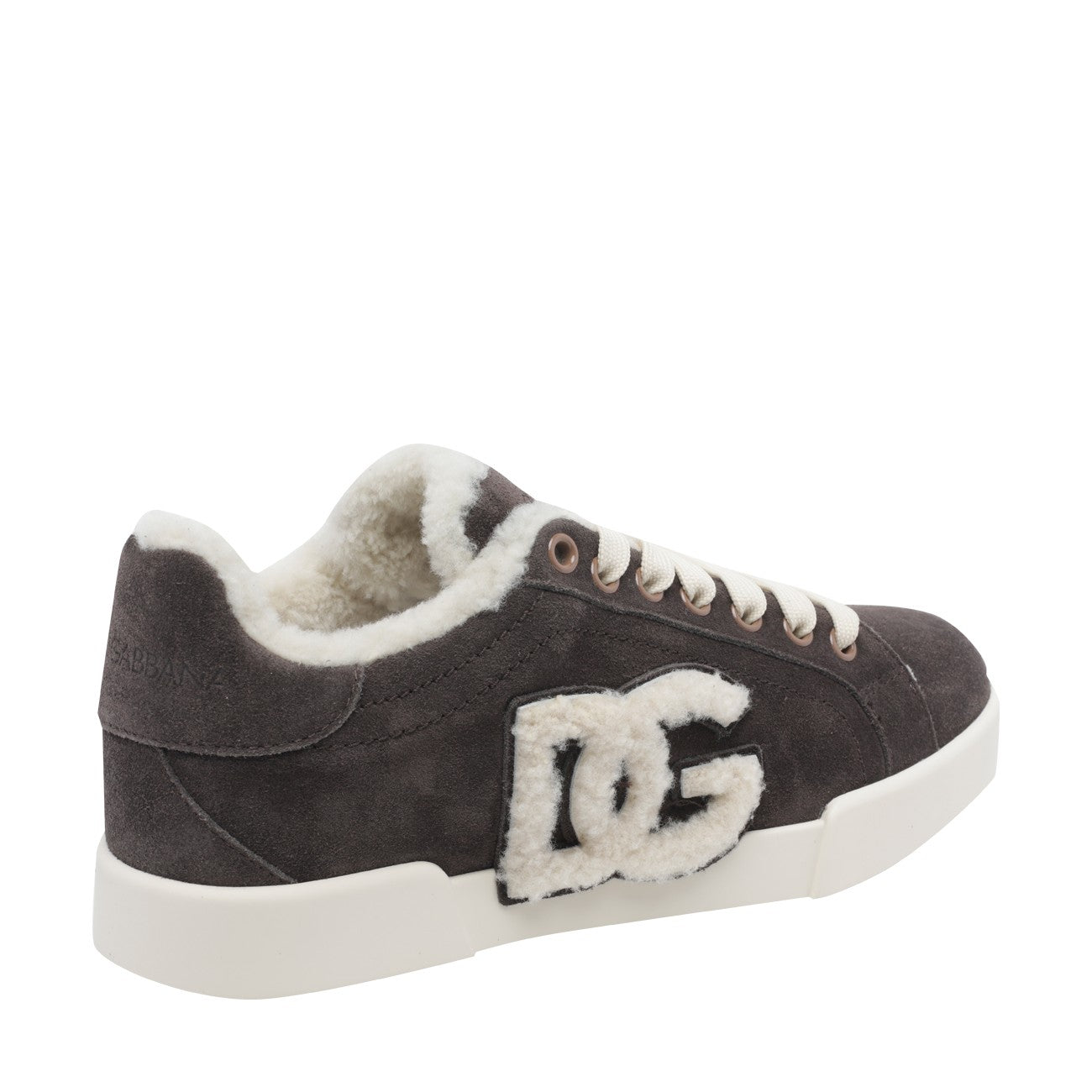 Dolce&Gabbana Women Portofino Light Sneakers In Calfskin And Sheepskin DOLCE & GABBANA