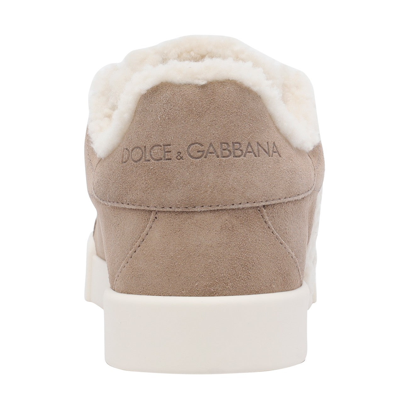 Dolce&Gabbana Women Portofino Light Sneakers In Leather And Sheepskin DOLCE & GABBANA