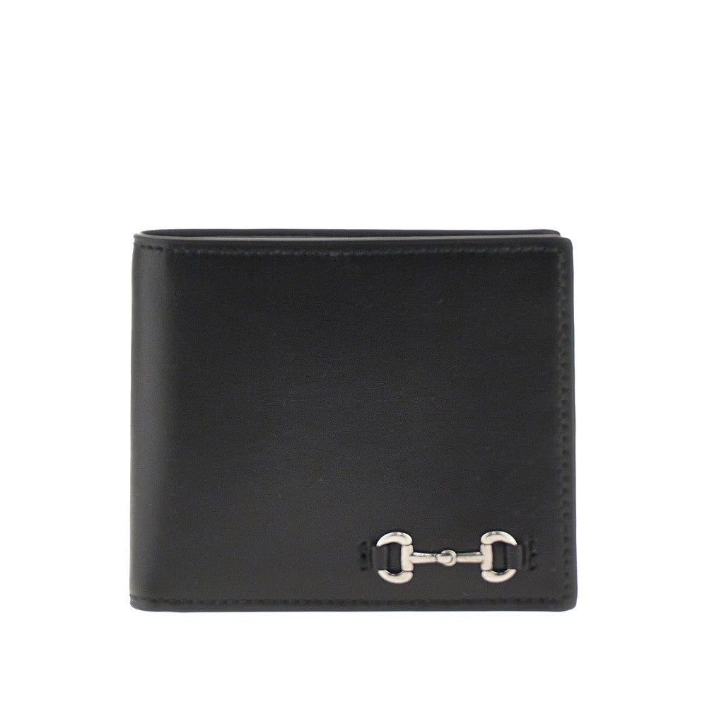 Gucci Men Leather Wallet With Horsebit Detail GUCCI