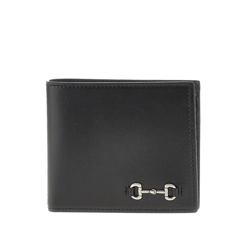 Gucci Men Leather Wallet With Horsebit Detail GUCCI