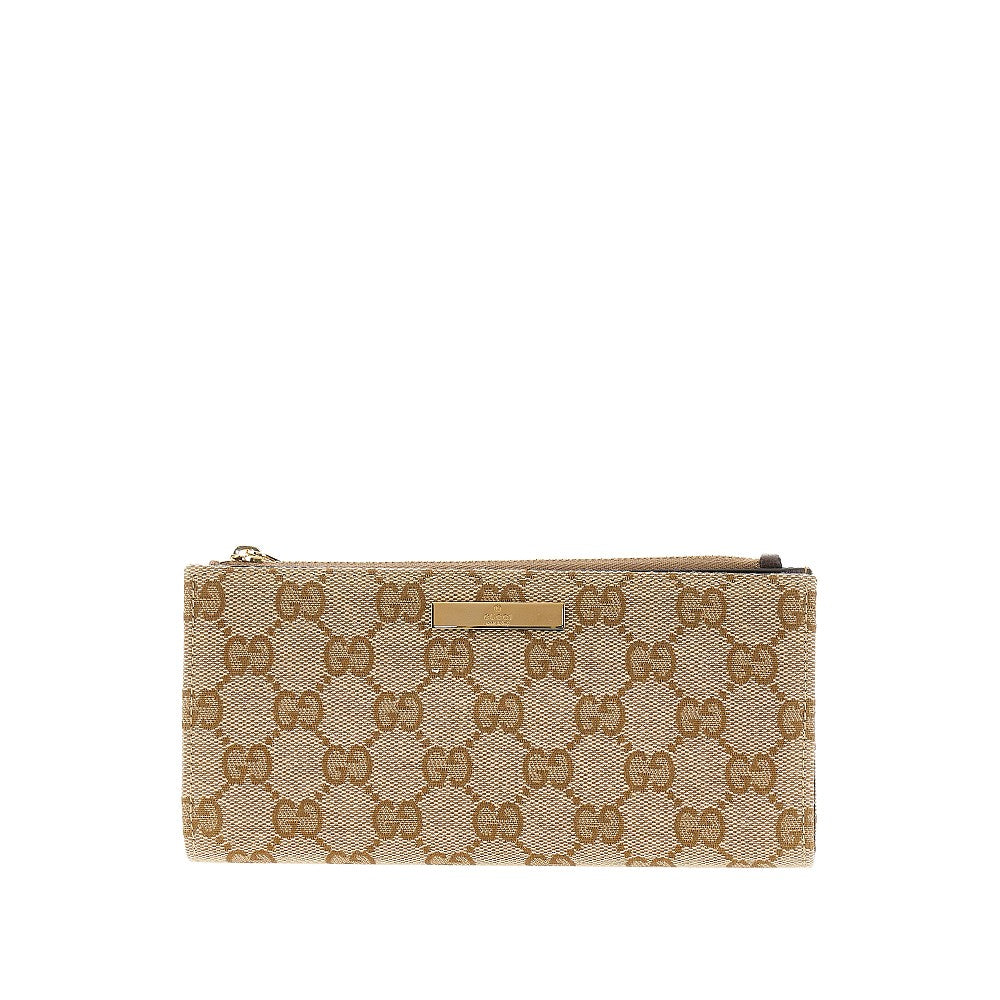 Gucci Women Original Gg Wallet With Logo Plate GUCCI