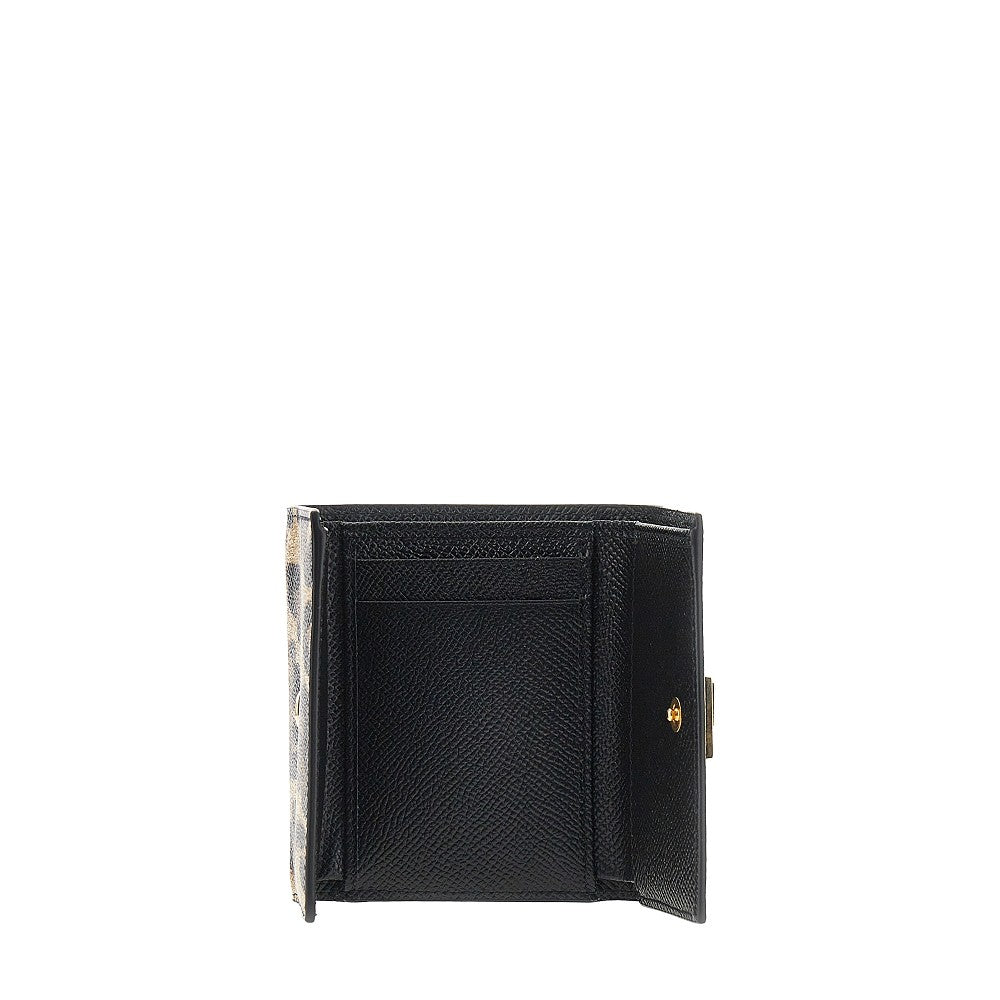 Dolce&Gabbana Women Leopard-Print Leather French Flap Wallet DOLCE & GABBANA