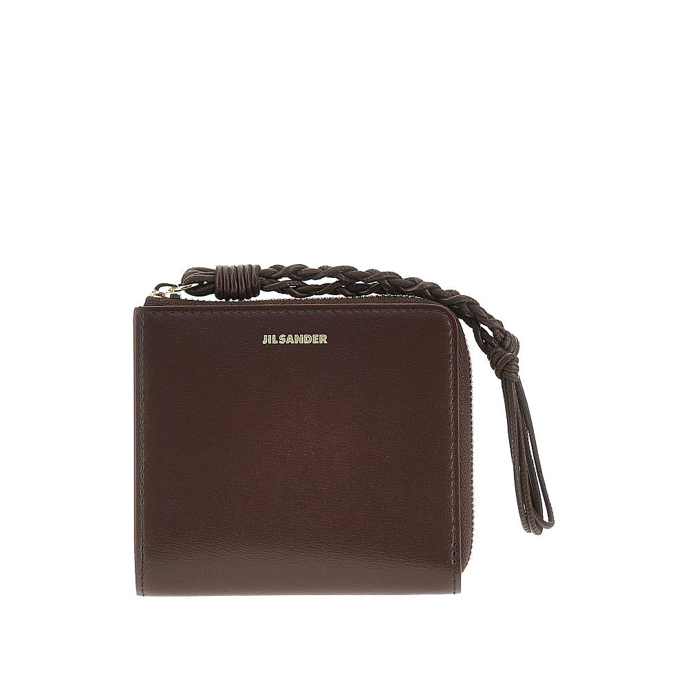 Jil Sander Women 'Tangle' Leather Zippered Cardholder JIL SANDER