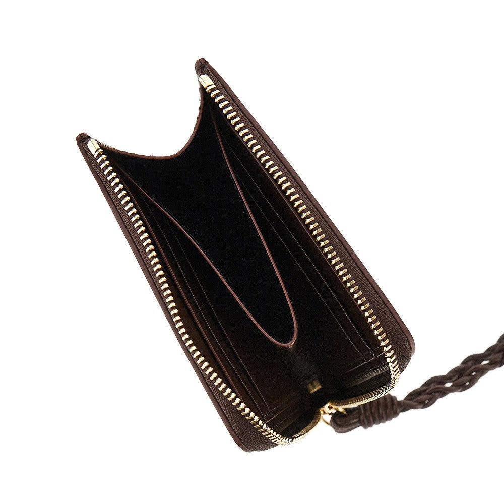 Jil Sander Women 'Tangle' Leather Zippered Cardholder JIL SANDER