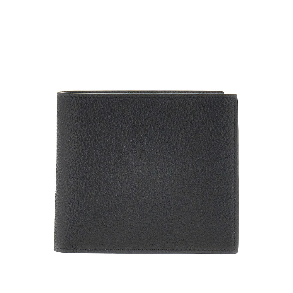 Thom Browne Men Grained Leather Bi-Fold Wallet THOM BROWNE