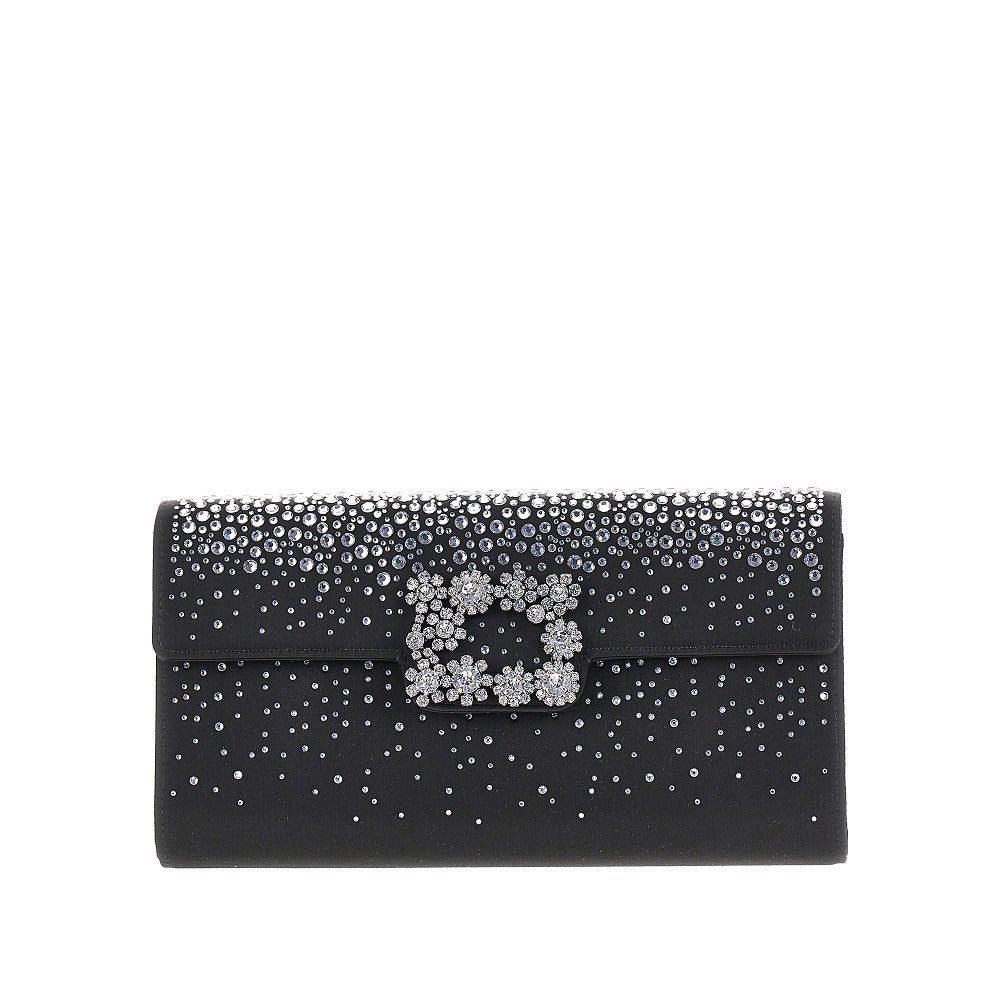 Roger Vivier Women 'Efflorescence' Satin Pouch With Rhinestones ROGER VIVIER