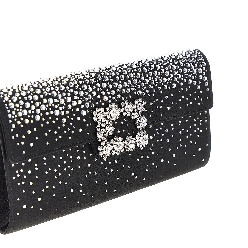 Roger Vivier Women 'Efflorescence' Satin Pouch With Rhinestones ROGER VIVIER