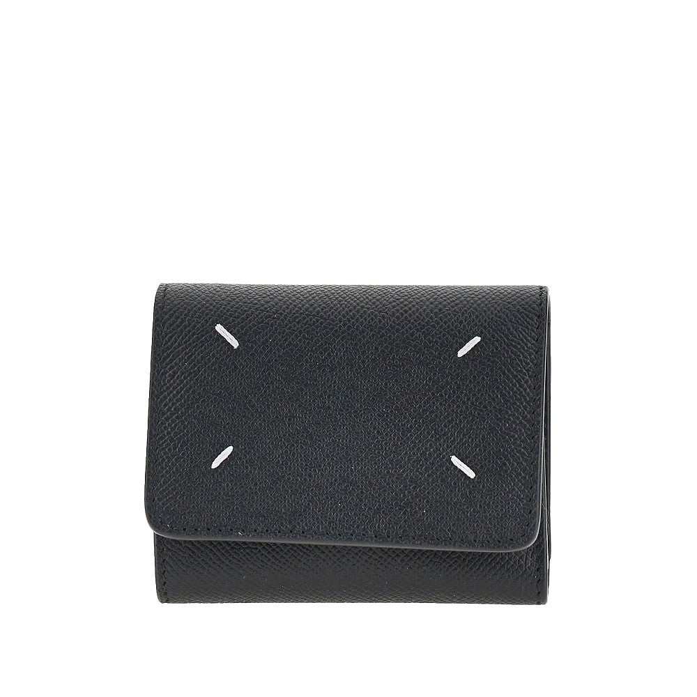 Maison Margiela Men Grained Leather Tri-Fold Wallet MAISON MARGIELA