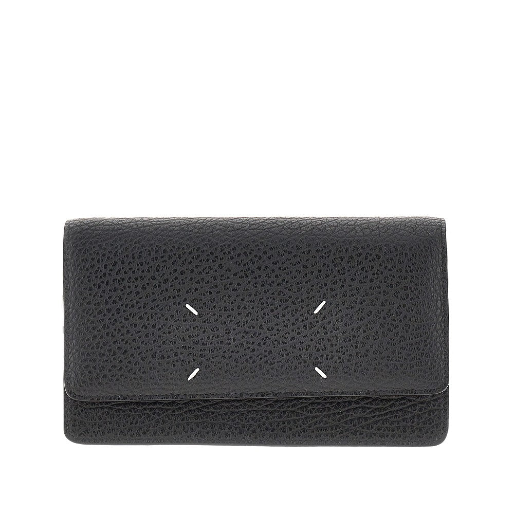 Maison Margiela Women 'Four Stitches' Leather Clutch With Chain MAISON MARGIELA