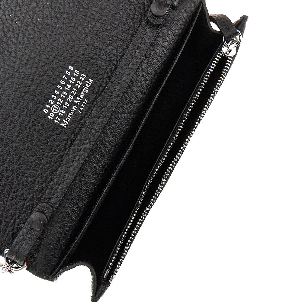 Maison Margiela Women 'Four Stitches' Leather Clutch With Chain MAISON MARGIELA