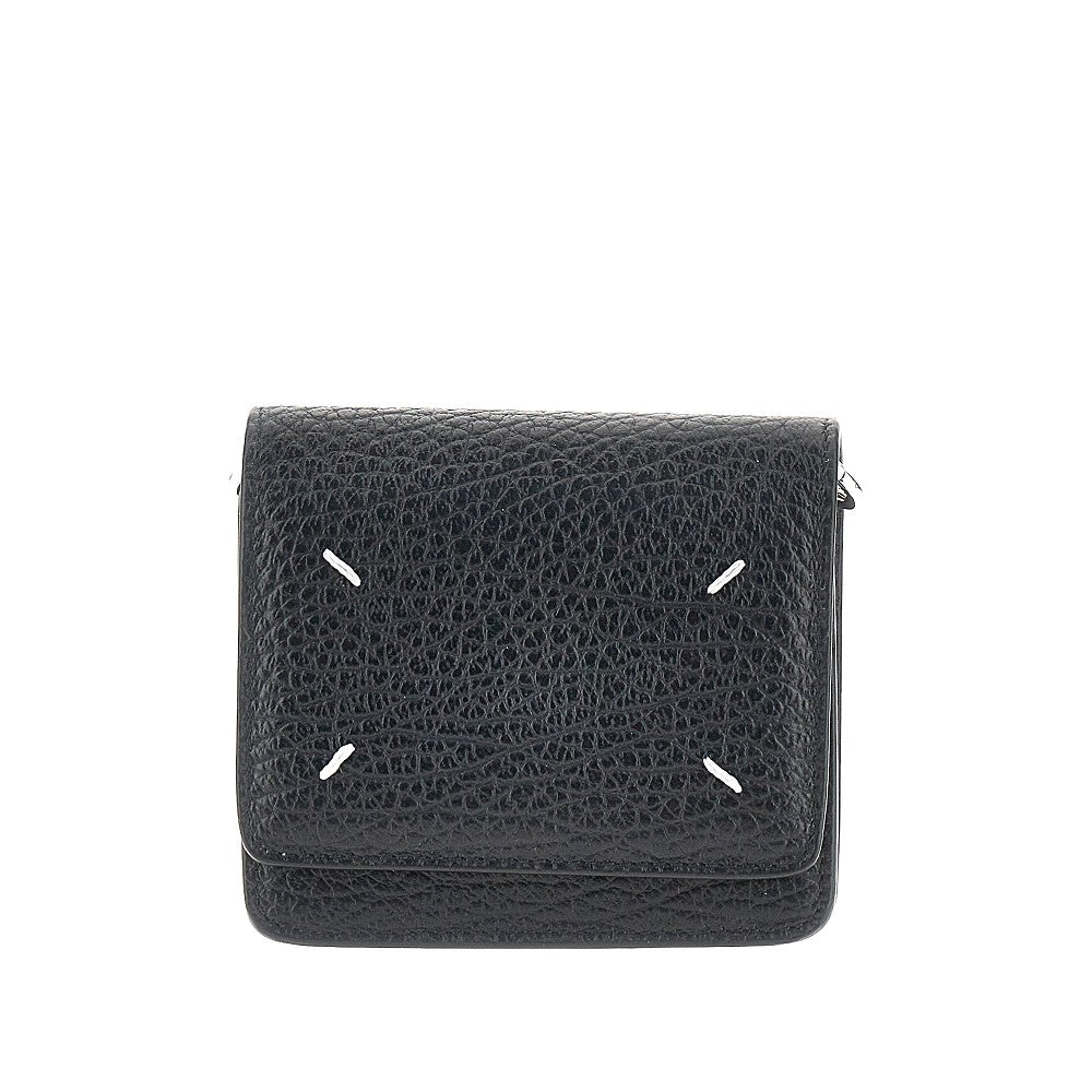 Maison Margiela Men Leather Wallet With Chain Strap MAISON MARGIELA