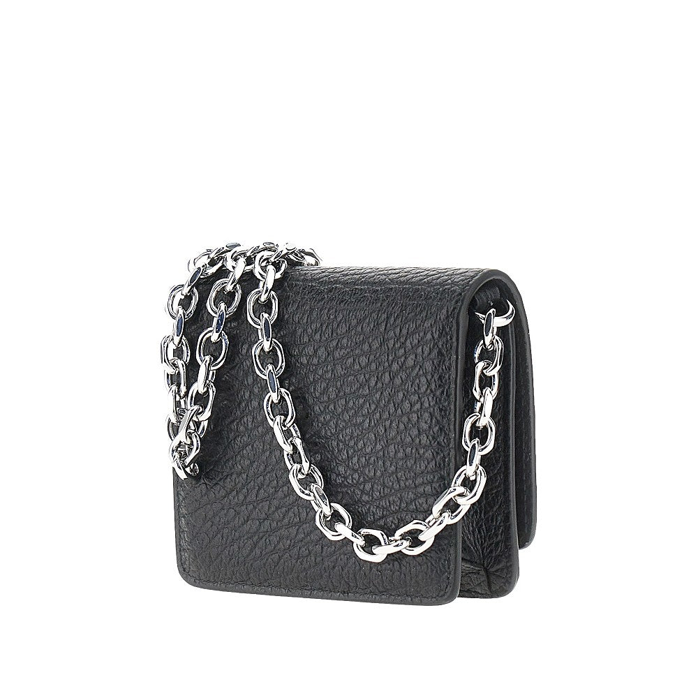 Maison Margiela Men Leather Wallet With Chain Strap MAISON MARGIELA